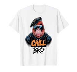 Chill Bro - Cooler Gorilla con occhiali da sole Maglietta
