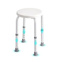 VEVOR Shower Chair for Inside Shower, Adjustable Height Shower Stool, Non-Slip Bench Bathtub Seat Stool for Elderly Disabled Adults Handicap, 136.1 kg Capacity