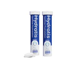 HYDRATIS - Pastilles Hydratation Electrolytes - Neutre - Améliore l'Hydratation et Favorise l'Énergie - Formule Isotonique - Sport, Récupération, Bien-être - 2 tubes (40 Pastilles)