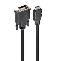 Ewent Cavo Adattatore HDMI a DVI-D Connessione di qualità tra Dispositivi HDMI e Schermi DVI-D, Full HD 1080p @60Hz - Lunghezza: 3 Metri