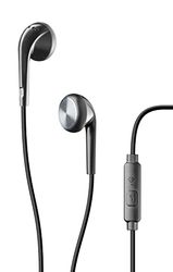 AQL Club | Soft Touch Headset Kabeldragna hörlurar för Smartphone - Stereo - 3,5mm jack - Svart