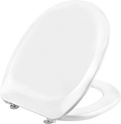 Cornat KSCAM00 - Sedile WC "Camero" classico look bianco - facile da pulire - design semplice si adatta a qualsiasi bagno / sedile WC / copriwater / KSCAM00
