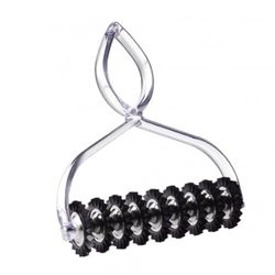 Marcato Tagliapasta, Rotella Tagliapasta, 9 Rotelline, Taglio a Zig Zag Stretto, anche per Biscotti, Chiacchiere e Creckers, Accessorio da Cucina, Made in Italy. Modello: Pastabike, Trasparente