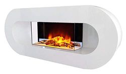 Chemin'Arte - Ovalia wandhaard met wit design, vermogen 2000 W