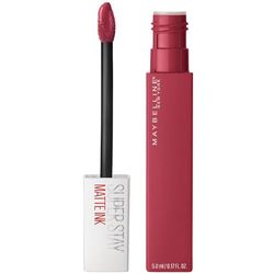 Maybelline New York Rossetto Matte SuperStay Matte Ink, Tinta Labbra a Lunga Tenuta, Colore Intenso e Vibrante, No Transfer, Ruler (80), 5 ml