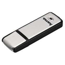 Hama 16 GB USB-stick USB 2.0 gegevensstick (10 MB/s gegevensoverdracht, geheugenstick, geheugenstick met afsluitkap, geschikt voor Windows/MacBook) zilver