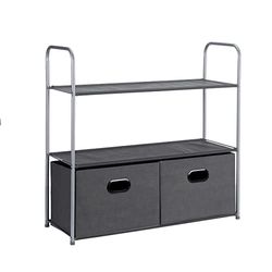 Amazon Basics - Organizador de armário com cestos, 83 x 31 x 78,7 científicos, cinzento