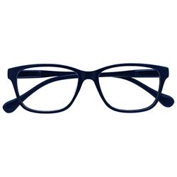 UV Reader Navy Blue Lightweight Comfortable Reading Glasses Designer Style Mens Womens Spring Hinges UVR027 +1.00