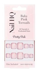 Nail HQ Baby Pink Toenails (24 Pieces)