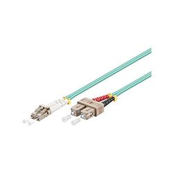 Goobay 95787 Optical Fibre Cable, Multimode (OM3), Aqua, 7.5 m Length