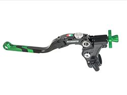 ACCOSSATO Commande d'embrayage à câble avec Levier de révolution coloré (Bouton+Insertion+régulateur), avec Fixation Micro pour Benelli Leoncino 500 de 2017 à 2017 CC 500