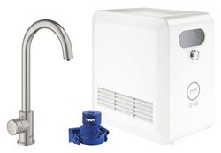 Grohe GRO-31302DC2 Rubinetto lavello, Sistema di filtrazione dell'Acqua, Super Steel