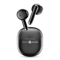 Music Sound, BREEZE Auricolari Bluetooth Wireless con Case Colorata e Touch Control, Fino a 20 Ore Playtime, Auto Pairing, Design a Capsula, Compatti e Portatili