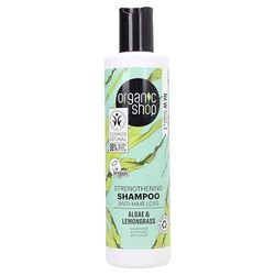 Organic Shop Anti Hair-Loss Strengthening Shampoo Algae and Lemongrass, 280 ml