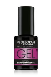 Deborah Milano - Smalto Semipermanente Gel N.10 Malva Scuro, Effetto Plumping a Lunga Durata, Dona Unghie Intense e Brillanti, 4.5 ml