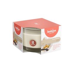 bolsius Geurkaars in glas, middelgroot, vanille, was, wit, true moods & true scents