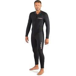 Cressi Endurance Man Monopiece Wetsuit 5 mm, Muta Monopezzo senza Cappuccio, Zip Sternale, Neoprene 5 mm Uomo, Nero, M