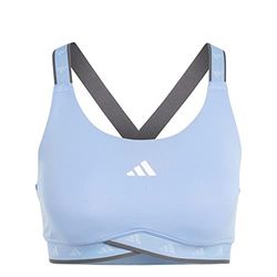 adidas Powerimpact Sostegno medio reggisena sportivi, Blue Fusion Met., XXS