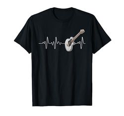 Regalo Latido Del Corazón Para Músico De Bajo Camiseta