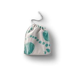 Bonamaison Printed Cotton Produce Bag with Drawstring, Reusable Grocery Bag, Biodegradable Eco-Friendly Bags, Travel Pouch, Sachet Bags, Shopping Bag, Eco Friendly, Foldable, Size: 12x15 Cm
