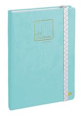Carnet dots Life Journal vert eau El 15x21 237984Q
