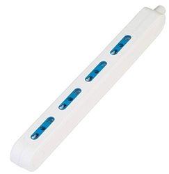 Poly Pool AR2442X Extensão sem fios e com 4 tomadas vibrantes, 10A ou 16A, branco