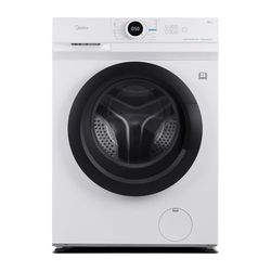 Midea MF10EW80BA Freestanding Washing Machine,8kg Load,1400 RPM,Quick Wash,Steam Care,Add Garment,BLDC Motor,White