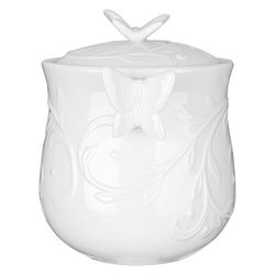 Premier Housewares Edelle Récipient en Porcelaine Blanc 10 x 11 x 12 cm