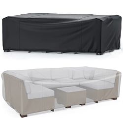 Funda Muebles Jardin Impermeable 242x162x100cm, Cubre Mueble Jardín 600D Oxford, Funda Sofa Jardín Exterior anti-UV para Juego de Muebles de Jardín Funda Exterior Impermeable Sofa