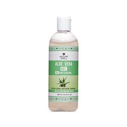 Nature Spell Aloe Vera Gel 99% Pure 200ml – Soothing & Hydrating - For All Hair & Skin Types - Made In The UK, 100% Vegan