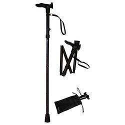 Forta Folding Walking Stick with Anatomical Grip Left