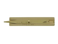 HELIOS-PREISSER 0180310 däckprofildjup av hård mässing 30 mm