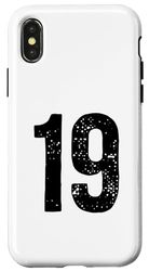 Custodia per iPhone X/XS Numero 19