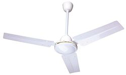 Ardes AR5A90 Plafondventilator zonder licht, met 3 vleugels, plafondventilator met metalen vleugels, ventilator met 3 snelheden, bediening aan de muur en diameter 90 cm, ventilator, 100% Made in Italy