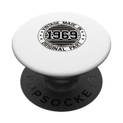 Vintage Hecho En 1969 Cumpleaños 1969 Nacido 1969 Vintage PopSockets PopGrip Adhesivo
