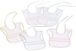 Interbaby 00041, set van 12 kruissteekslabbetjes, 25 x 35, uniseks