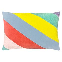 furn. Della Polyester Filled Cushion, Cotton, Pastels