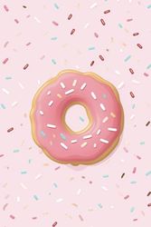 Sugar Sprinkle Dreams: Kawaii Pink Donut Notebook: Adorable Kawaii Pink Donut Notebook – Perfect for Notes, Journaling, and Sweet Thoughts - 100 pages