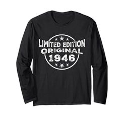Compleanno vintage 1946 decorazione classica vintage Maglia a Manica