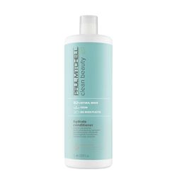 Paul Mitchell Clean Beauty Hydrate Conditioner, intensamente nutriente, migliora la maneggevolezza, per capelli secchi - 1000 ml