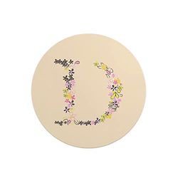 Questo Casa, Round Digital Printed Mouse Pad, Non-Slip Base, for Office and Home, Diameter:22cm