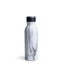 Smartshake Bohtal Bouteille d'eau double isolation en marbre blanc – Bouteille d'eau en acier inoxydable de 600 ml pour boissons chaudes et froides sans BPA – Bouteille d'eau thermique sous vide en métal