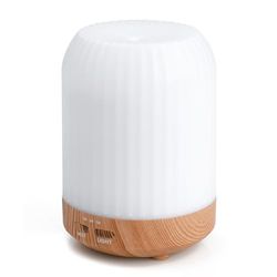 Romon Diffuser voor etherische oliën, kamergeur, 250 ml, elektrische diffuser voor etherische oliën met ultrasoon geluid met luchtbevochtiger, 7 led-kleuren, voor woning, kantoor, huis, yoga