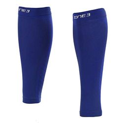 ZONE3 Men's Seamless Compression Calf Guards, Petrol Blue, XS