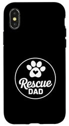 Rescue dad dog lovers parents father Case for iPhone X/XS