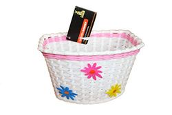 Adie Girl's ACB002 Wicker Effect Basket - Pink/White