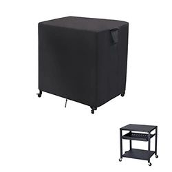 Jungda Housse de chariot de préparation d'extérieur pour table de four à pizza Nuuk, housse de table de grill pour table de chariot de salle à manger mobile, housse imperméable pour chariot