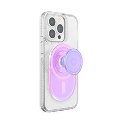 PopSockets: PopGrip pour MagSafe - Support et Poignée pour Smartphone et Coques avec Un Top Interchangeable - Opalescent Pink