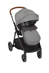 Graco Near2Me kinderwagen (geboorte tot 4 jaar ca. 0-22 kg) met Slide2Me in hoogte verstelbare functie, luxe voetenzak en regenhoes, Steeple Grey