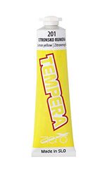 AERO Tempera, enkele kleuren, tempera-kleuren, 5 tubes à 42 ml, citroengeel, schilderverf voor kinderen, met water verdunbaar, geschikt voor schilder- en kunstprojecten, knutselbenodigdheden